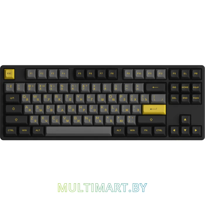 Клавиатура Akko 5087S Black & Gold (Akko CS Jelly Purple)